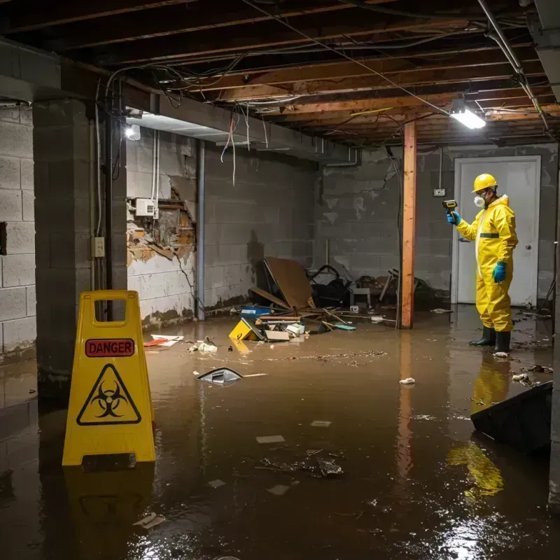 Flooded Basement Electrical Hazard in Franklin Park, IL Property